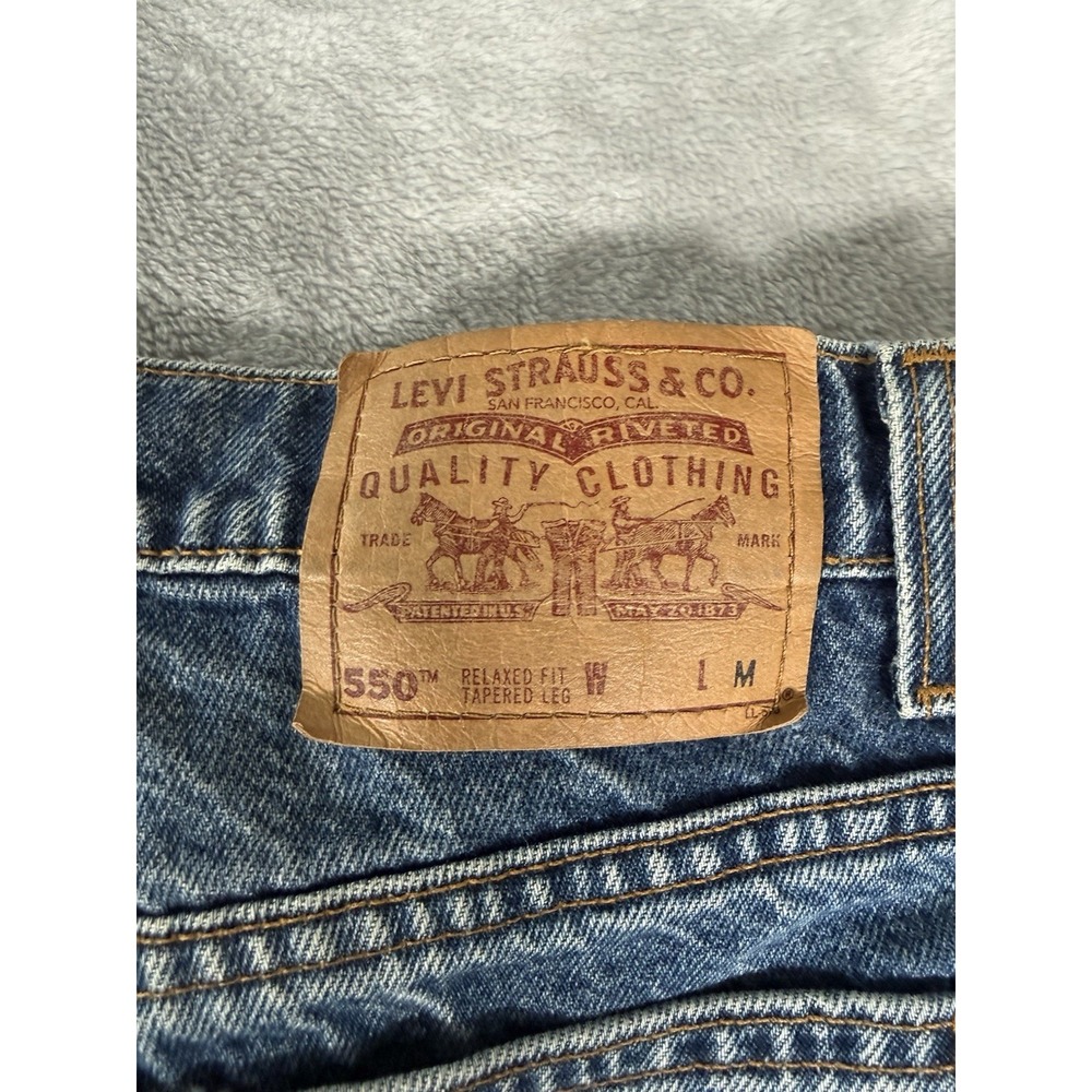 Levis 550 Jeans Womens 12p Relaxed Fit Tapered Leg Vintage 90's Made In USA - Picture 12 of 14